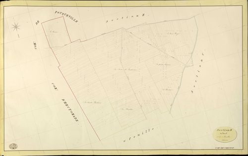 Crestot. Section D _ du Hamel _ 1re de 2 Feuilles