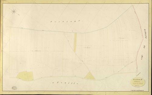 Criquebeuf-la-Campagne. Section B _ de Saucemare _ 3e et dernière Feuille