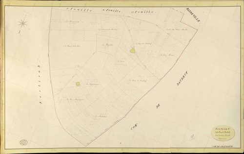 Criquebeuf-la-Campagne. Section C _ de la Fosse de Daubeuf _ 3e et dernière Feuille