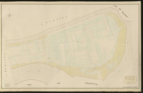 Criquebeuf-sur-Seine. Section A _ de l'Ile de Quatre Ages _ 1re de 5 Feuilles.