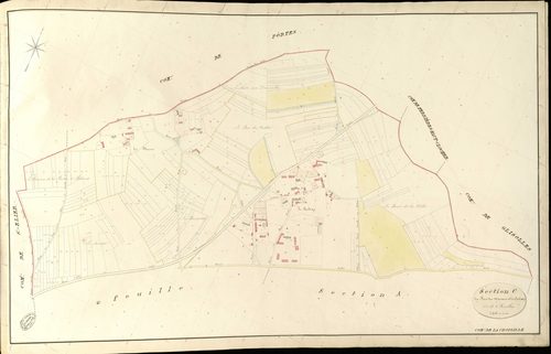 Croisille (La). Section C _ du Bois des Maisons et du Coudray _ 1re de 2 Feuilles