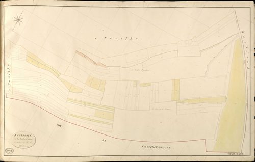 Croisy-sur-Eure. Section C _ de la Côte de la Justice _ 3e et dernière Feuille