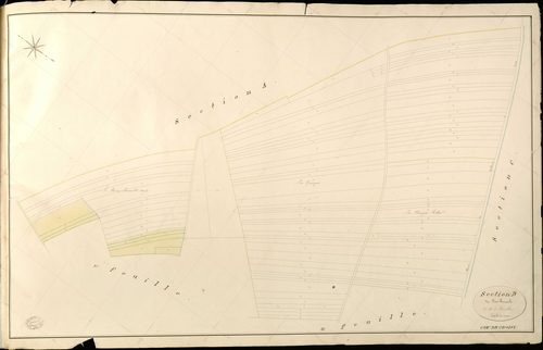 Croisy-sur-Eure. Section D _ du Bois Perrault _ 2e de 3 Feuilles