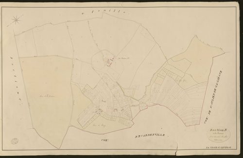 Croix-Saint-Leufroy (La). Section B _ de la Boissaie _ 3e et dernière Feuille