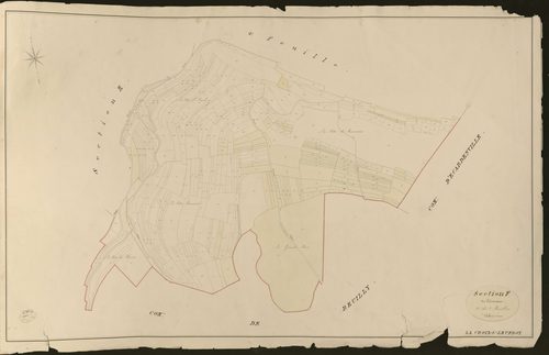 Croix-Saint-Leufroy (La). Section F _ de Crèvecoeur _ 1re de 2 Feuilles