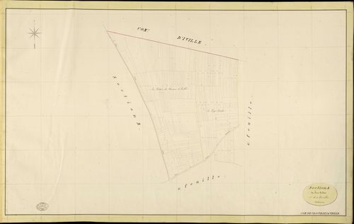 Crosville-la-Vieille. Section A _ du bout Cardais _ 1re de 3 Feuilles
