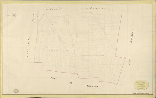 Crosville-la-Vieille. Section A _ du bout Cardais _ 2e de 3 Feuilles