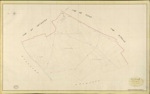 Crosville-la-Vieille. Section B _ du Fond de Canelon _ 1re de 2 Feuilles