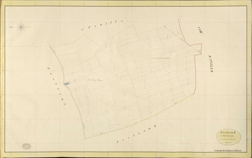Crosville-la-Vieille. Section B _ du Fond de Canelon _ 2e et dernière Feuille