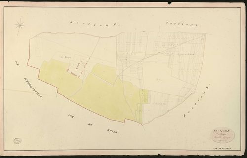 Daubeuf-près-Vatteville. Section E _ des Buspins _ Feuille Unique