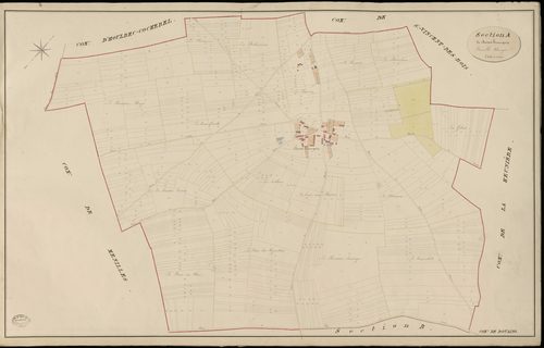 Douains. Section A _ de Boisset Heunnequin _ Feuille Unique