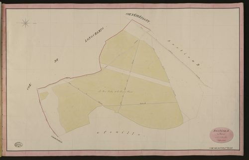 Doudeauville-en-Vexin. Section A _ du Château _ 1re de 2 Feuilles