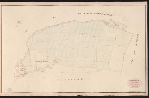 Douville-sur-Andelle. Section A _ de la Vallée _ Feuille Unique