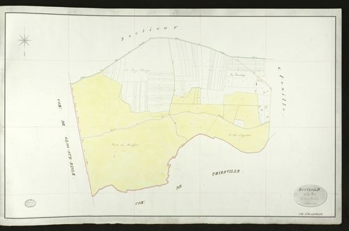 Ecaquelon. Section D _ de la Prée _ 1re de 2 Feuilles