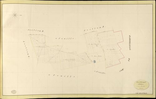 Ecauville. Section C _ du Beuherin _ 3e de 4 Feuilles