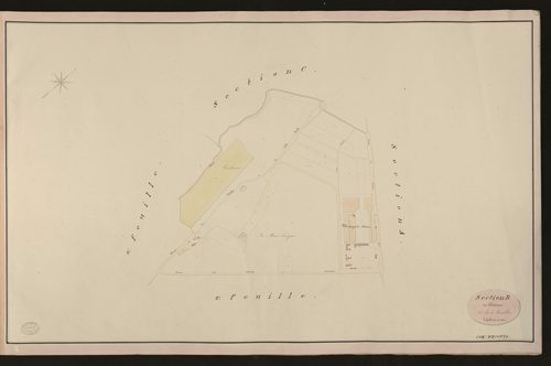 Ecouis. Section B _ du Château _ 1re de 3 Feuilles