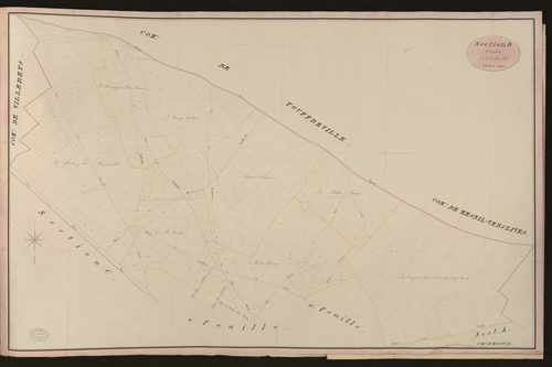 Ecouis. Section D _ d'Ecouis _ 1re de 3 Feuilles