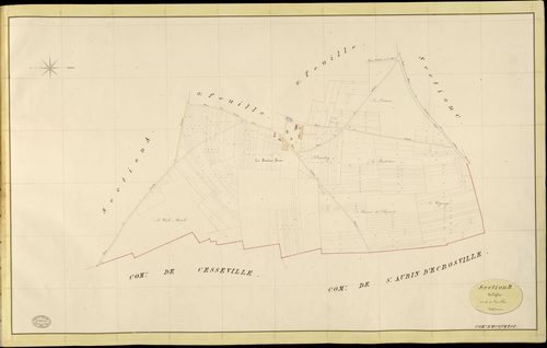 Ecquetot. Section B _ de l'Eglise _ 1re de 4 Feuilles