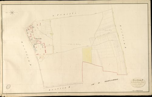 Emanville. Section B _ du Pré et du Chemin Perrey _ 1re de 2 Feuilles