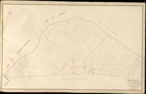 Emanville. Section C _ des Grandes Londes _ Feuille Unique