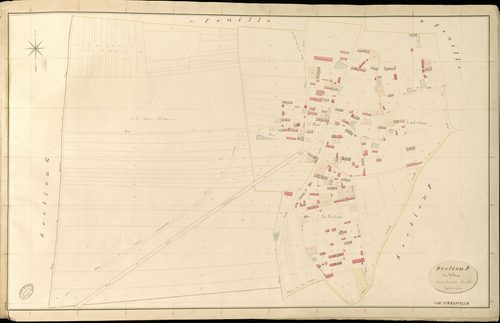 Emanville. Section D _ du Village _ 3e et dernière Feuille