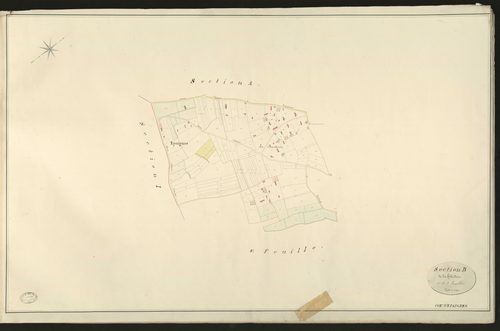 Epaignes. Section B _ de la héberdière _ 1re de 2 Feuilles