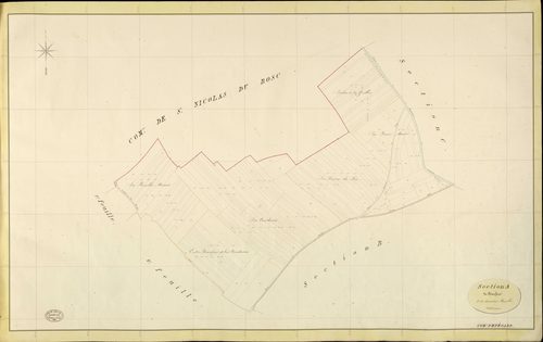 Epégard. Section A _ de Beaufour _ 3e et dernière Feuille
