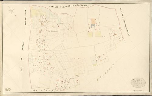 Epreville-en-Lieuvin. Section A _ des Bruyères Gosse _ 1re de 2 Feuilles
