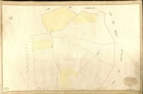 Evreux. Section B _ du Vivier de Fauville _ 3e et dernière Feuille