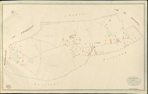 Favril (Le). Section A _ du Village _ 2e et dernière Feuille