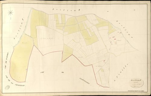 Ferrières-Haut-Clocher. Section D _ de Oisel _ 1re de 2 Feuilles