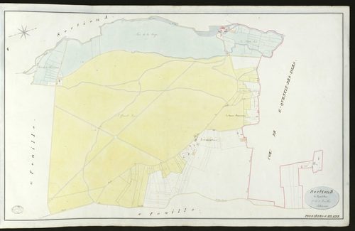 Ferrières-Saint-Hilaire. Section B _ du Grand Parc _ 1ère de 3 feuilles _ Echelle de 1 à 2500