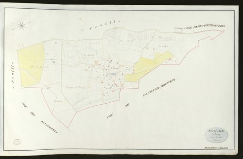 Ferrières-Saint-Hilaire. Section B _ du Chesnay _ 2ème de 3 feuilles _ Echelle de 1 à 2500