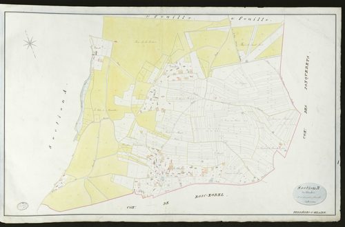 Ferrières-Saint-Hilaire. Section B _ du Colombier _ 3ème et dernière feuille _ Echelle de 1 à 2500