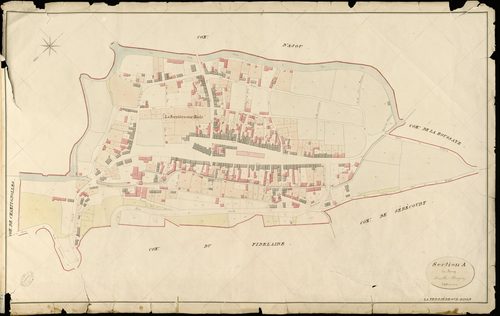 Ferrière-sur-Risle (La). Section A _ du Bourg _ Feuille Unique