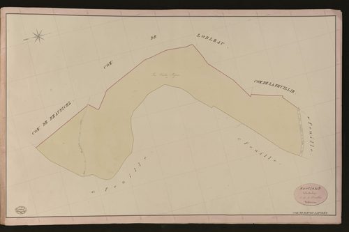 Fleury-la-Forêt. Section D _ de la Boulaye _ 3e de 4 Feuilles