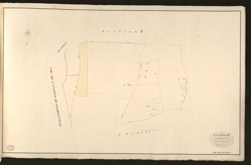 Foulbec. Section F _ de Cabeaumont _ 1re de 2 Feuilles