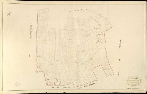 Fouqueville. Section E _ des Moisies et du Bosc harel _ 2e et dernière Feuille