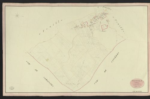 Fours-en-Vexin. Section A _ de Fours _ 1re de 4 Feuilles