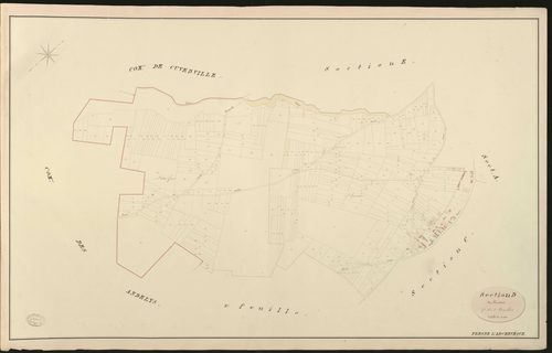 Fresne-l'Archevêque. Section D _ du Cerisier _ 1re de 2 Feuilles