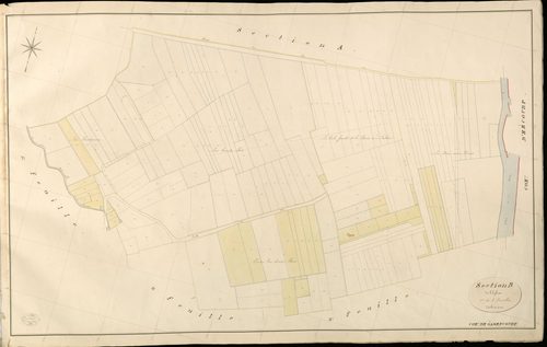 Gadencourt. Section B _ de l'Eglise _ 1re de 6 Feuilles