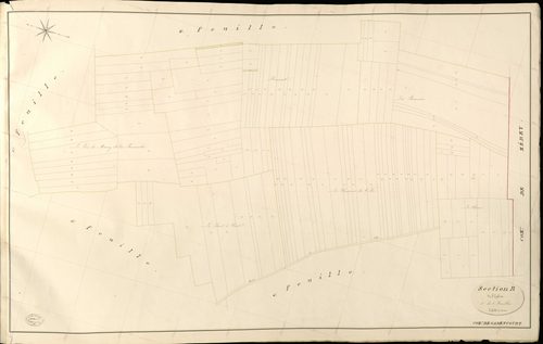 Gadencourt. Section B _ de l'Eglise _ 3e de 6 Feuilles