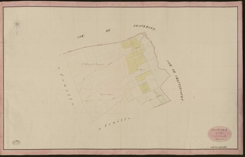 Gamaches-en-Vexin. Section A _ de l'Eglise _ 1re de 3 Feuilles