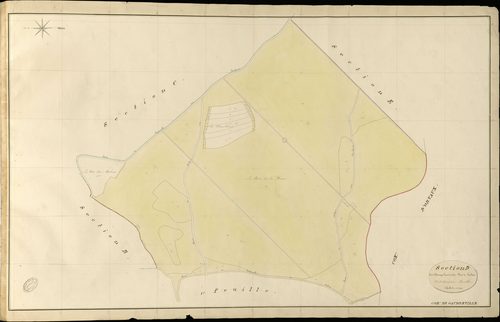 Gaudreville-la-Rivière. Section D _ des Champs Louvis et du Bois de la Haie _ 2e et dernière Feuille
