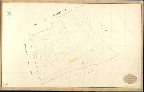 Gauville-la-Campagne. Section A _ de trois Mares _ 1re de 2 Feuilles