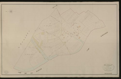 Gisay-la-Coudre. Section C _ des Trez _ 1re de 2 Feuilles