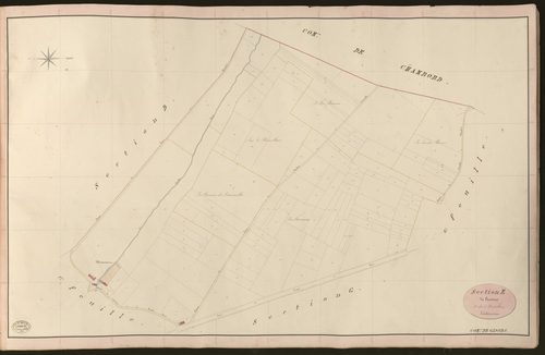Gisors. Section E _ de Cantiers _ 2e de 3 Feuilles
