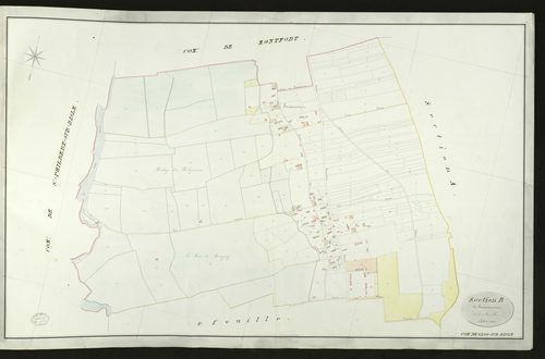 Glos-sur-Risle. Section B _ de Fontainecourt _ 1re de 2 Feuilles