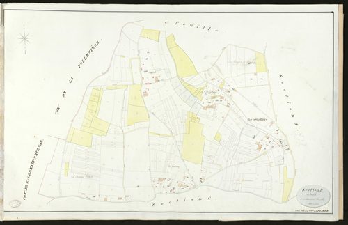 Goulafrière (La). Section B _ du hamel _ 2ème et dernière feuille _ Echelle de 1 à 2500