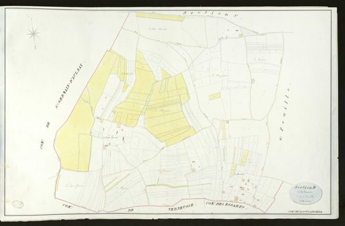 Goulafrière (La). Section D _ de la Ténaise _ 1ère de 2 feuilles _ Echelle de 1 à 2500